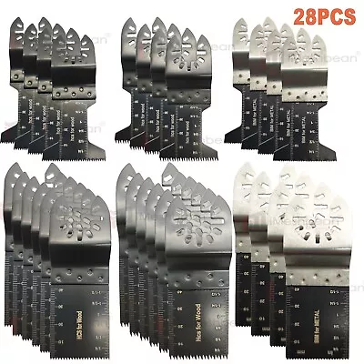 28PCS Multi Tool Oscillating Saw Blades For Dewalt Fein Multimaster Makita Bosch • $26.99