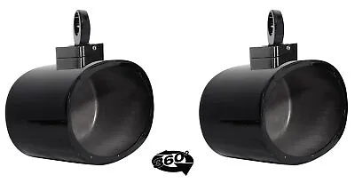 2) Rockville MAC69B 6x9  360° Swivel Black Aluminum Wakeboard Tower Speaker Pods • $179.95