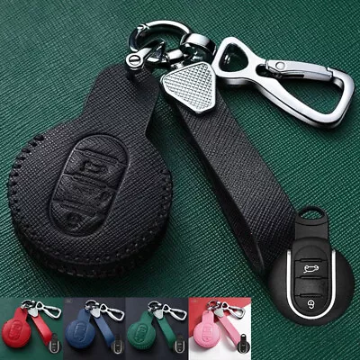 Genuine Leather Car Key Case Cover For BMW MINI Cooper Clubman F54 F55 F56 F57 • $26.50