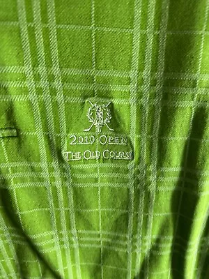 Burberry Golf 2010 Open Old Course POLO SHIRT Large L Short Length 29 • $16