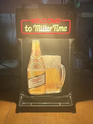 Miller HighLife Beer Sign / Light Great Condition • $40
