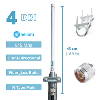 4 DBI Tuned Fiberglass Helium Hotspot Miner Antenna US915 • $22.95