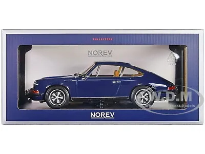 1969 Porsche 911 S Blue 1/18 Diecast Model Car By Norev 187647 • $89.99