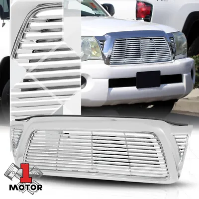 $32.99 • Buy For 2005-2011 Toyota Tacoma {HORIZONTAL-BAR} Chrome Front Bumper Grille/Grill