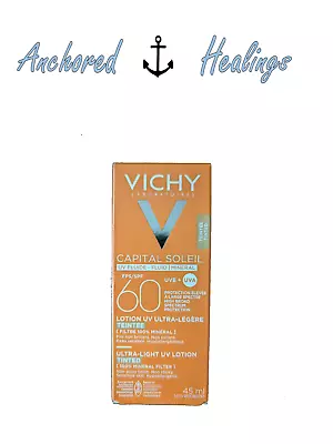 Vichy Capital Soleil Sunscreen SPF60 MADE IN FRANCE Fluid Tinted Lotion 45mL • $20.61