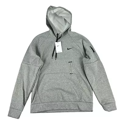 Nike Mens Therma Fit Fleece Hoodie Gray M • $44.97