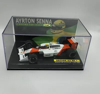 Minichamps LANG Ayrton Senna Ed. 43 No.1 Mclaren MP 4/4 Honda Turbo 1988 1:43 • $85