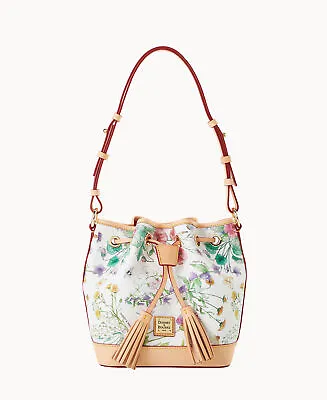 Dooney & Bourke Botanical Collection Small Drawstring Shoulder Bag • $115