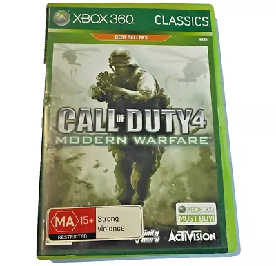 Call Of Duty 4: Modern Warfare Xbox 360 Game AUS PAL With Manual *FREE SHIPPING* • $6
