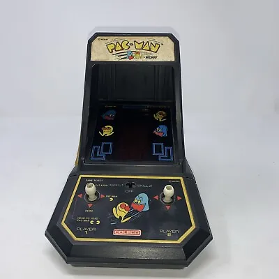 COLECO Mini Arcade PAC-MAN Video Game Tabletop Midway Vintage Vtg TESTED WORKS • $89.99