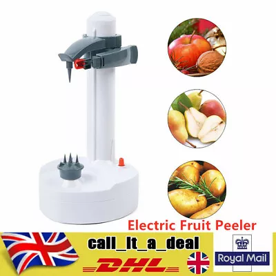 Electric Vegetable Fruit Potato Peeler Automatic Rotate Peeling Machine +Adapter • £17