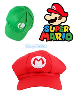SN-G4-2 Toddler Litter Boys Girls Super Mario Brother Luigi Costume Hat 3-8 Yrs • $16