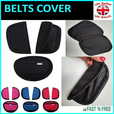 BELTS CROTCH COVER Baby Car Seat And Pushchair HARNESS Shoulder Straps OPEN PADS • £5.97