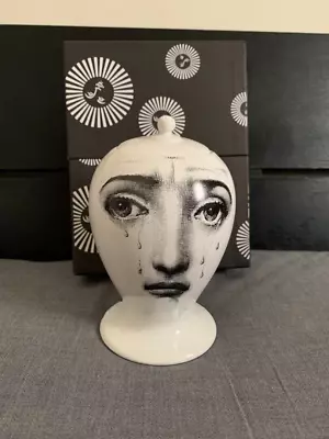 Fornasetti Bitossi Ceramiche Il Fumo Fa Male  Vase H14cm 5.5  Made In Italy • $610