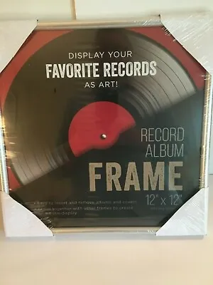 NEW Silver Vinyl Record Album Glass Frame 12 X 12 LPs Wall Display Sealed NEW  • $5.95