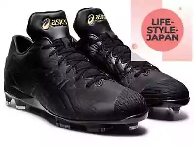 ASICS GOLDSTAGE MA-S 1121A050 001 Black Black Baseball Cleats Men Shoes • $47.99