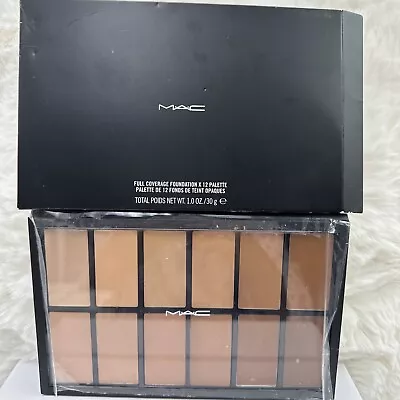 Mac Cosmetics Full Coverage Foundation X 12 Palette 1.0 Oz / 30 G -NIB Authentic • $129