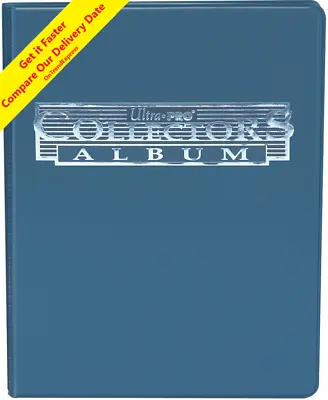 Ultra Pro Blue Collectors A4 Album Portfolio Folder 9 Pocket 10 Pages Holds 180 • $17.95