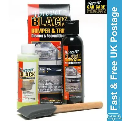 Forever Black Bumper & Trim Dye Kit 295ml - Restores Faded Bumpers & Vinyl • $24.83