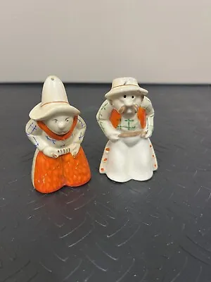 Vintage Ceramic Salt & Pepper Shakers Cowboy Cowgirl Couple Old West  Southwest • $18