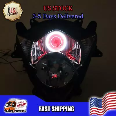 NT Front Headlight HALO Red Angel Eye Fit For Suzuki 2005-2006 GSXR1000 K5 A009 • $279