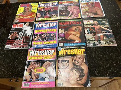 Lot Of 10 Wrestling Scene Magazines Vintage 1980s • $44.95