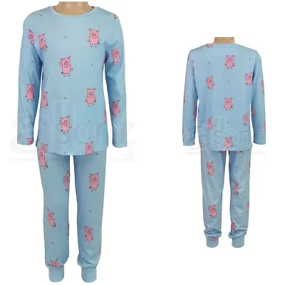 £11.50 • Buy Childrens Boys Girls Ex M S Percy Pig Long Sleeve Cotton Pyjama Sets PJs New Age