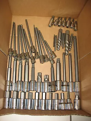 Lot Of Matco 3/8  & 1/2  And Spiral Screw Extractors 49 Pcs. Value:$2200.00+ • $1000