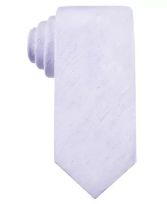 Ryan Seacrest Distinction Men's Seasonal Solid Slim Tie (Purple One Size) • $2.98