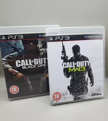 2 Call Of Duty Games Sony Playstation 3 Black Ops & Modern Warfare 3 • £1.20