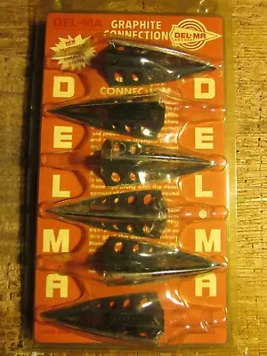 Vintage 1980's Lot X6 DEL-MA Broadheads NOS Unused 3 Blade 5 Hole No.2024 • $39.99