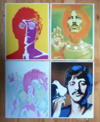 Set Of 4 • The BEATLES Psych Portraits • 85x11  HQ Print Replica Richard Avedon • $22.04