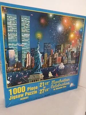 Alexander Chen Manhattan Celebration NYC Twin Towers 1000 Pc Jigsaw Puzzle  • $7.95