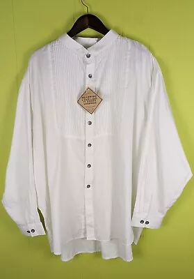 NWT Frontier Classics 3XL Gambler Shirt Western Frontier Film Rodeo White Cotton • $55