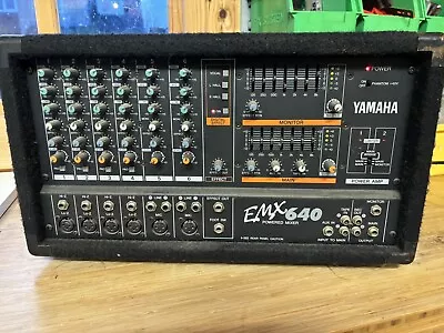 YAMAHA EMX 640 POWERED MIXER AMPLIFIER EMX640 - Full Working Order • £21