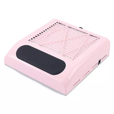 80W Nail Dust Collector Nail Dust Suction Fan Manicure Nail Vacuum Cleaner Pink • $28.50