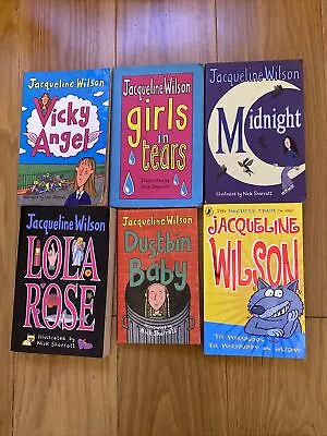 £6.99 • Buy 6 Jacqueline Wilson Books, Vicky Angel, Dustbin Baby, Midnight, Lola Rose & More
