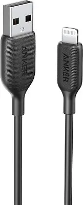 Anker PowerLine MFi Certified USB-A Cable With Lightning Connector 0.9m Black • £12.99