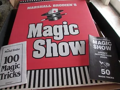 Vtg Marshall Brodien 100 Magic Tricks Stage Stand And Magic Pcs 1992 Harmony Toy • $49.95