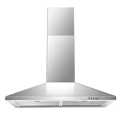 30Inch Wall Mount Range Hood 500CFM Stainless Steel 3 Speed Kitchen Vent LED • $105.99