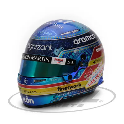 Bell Sports Mini Line 1:2 Scale Replica F1 Helmet - Fernando Alonso Las Vegas 23 • £259.40