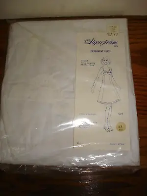 Vintage SLIPERFECTION Full White Slip Size 34 ~ New In Package 65%poly/35%cotton • $14.95