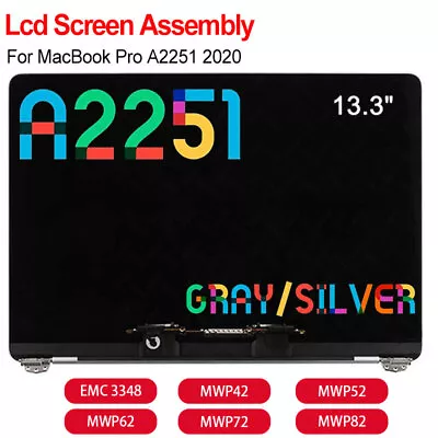 $179.99 • Buy A2251 LCD Screen Display Assembly Replacement For MacBook Pro M1 2020 EMC3348