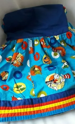 Crib Sheet Skirt Dr Seuss Cat In Hat Grinch Max Green Ham Fish Horton Characters • $18.95