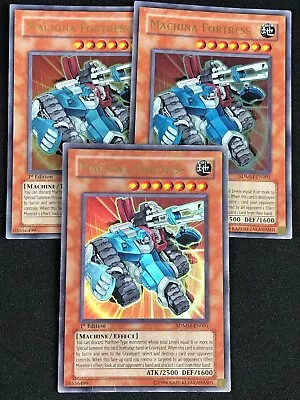 Yugioh Machina Fortress Sdmm-en001 1st Ultra X3 Hp/creases • $15.99