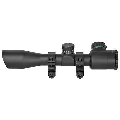 TRUGLO 4x32 Illuminated Mil-Dot Rifle Scope With Picatinny Rings Mounts • $92.98