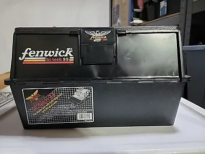 Vintage Fenwick Hi-tech 33  Tackle Box  3 Trays Black EC • $37.75