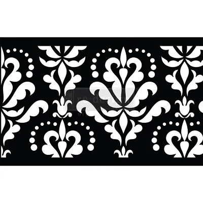 ReDesign With Prima -  7  X 3YDS Slick And Style Stencils - DAMASK FLOURISH • £16.95