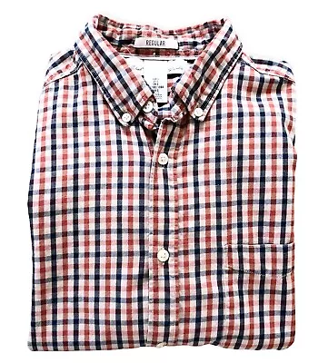 H & M Shirt  L.O.G.G Label Of Graded Goods Plaid Button Down LOGG Men’s Size L • $9.99