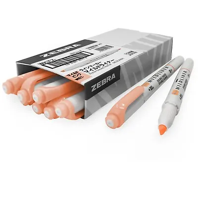 10 X Zebra Mildliner Creative Highlighter Marker Pen - Double Ended - Orange • $32.01